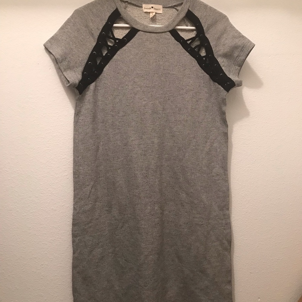 New gray t shirt dress